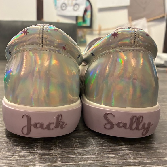 🖤 Disney Nightmare Before Christmas Jack & Sally Slip On Sneakers Size 11 - Picture 14 of 17